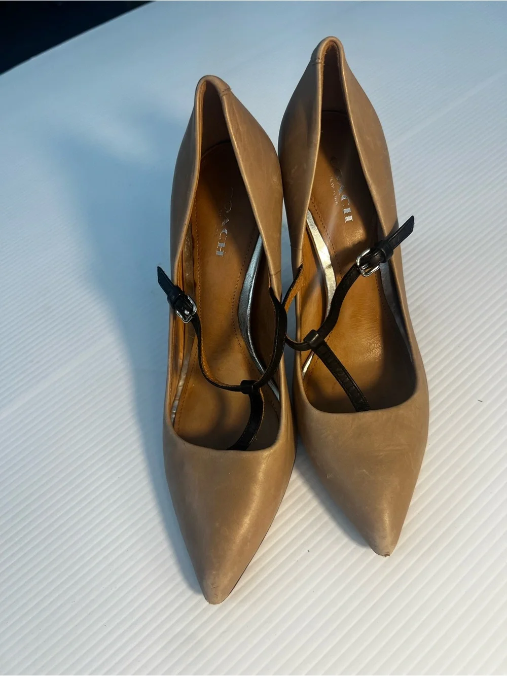 Coach t trap high heels 7,5